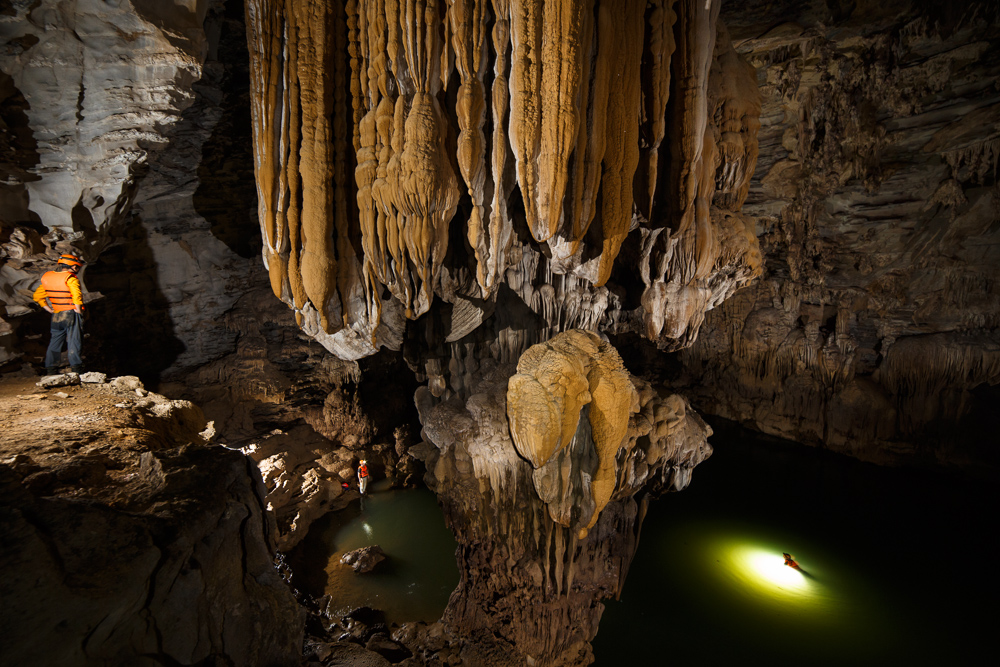 Cavers in Hang Ken, Phong Nha Ke Bang, Vietnam