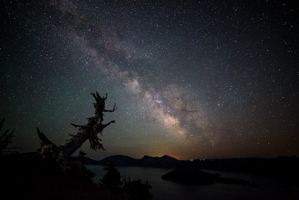 Stars Over Crater Lake, Oregon, USA